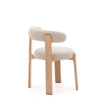 Eetkamerstoel 4 poten GRANITE - Beige/Naturel KAV C0100210CC12