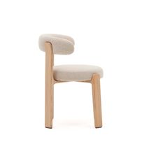 Eetkamerstoel 4 poten GRANITE - Beige/Naturel KAV C0100210CC12