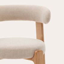 Eetkamerstoel 4 poten GRANITE - Beige/Naturel KAV C0100210CC12