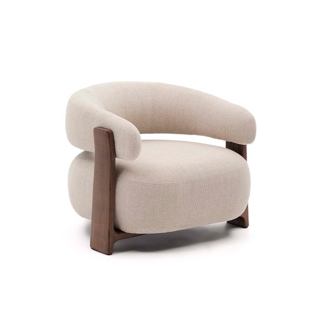 Fauteuil GRANITE - Bruin/Walnoot