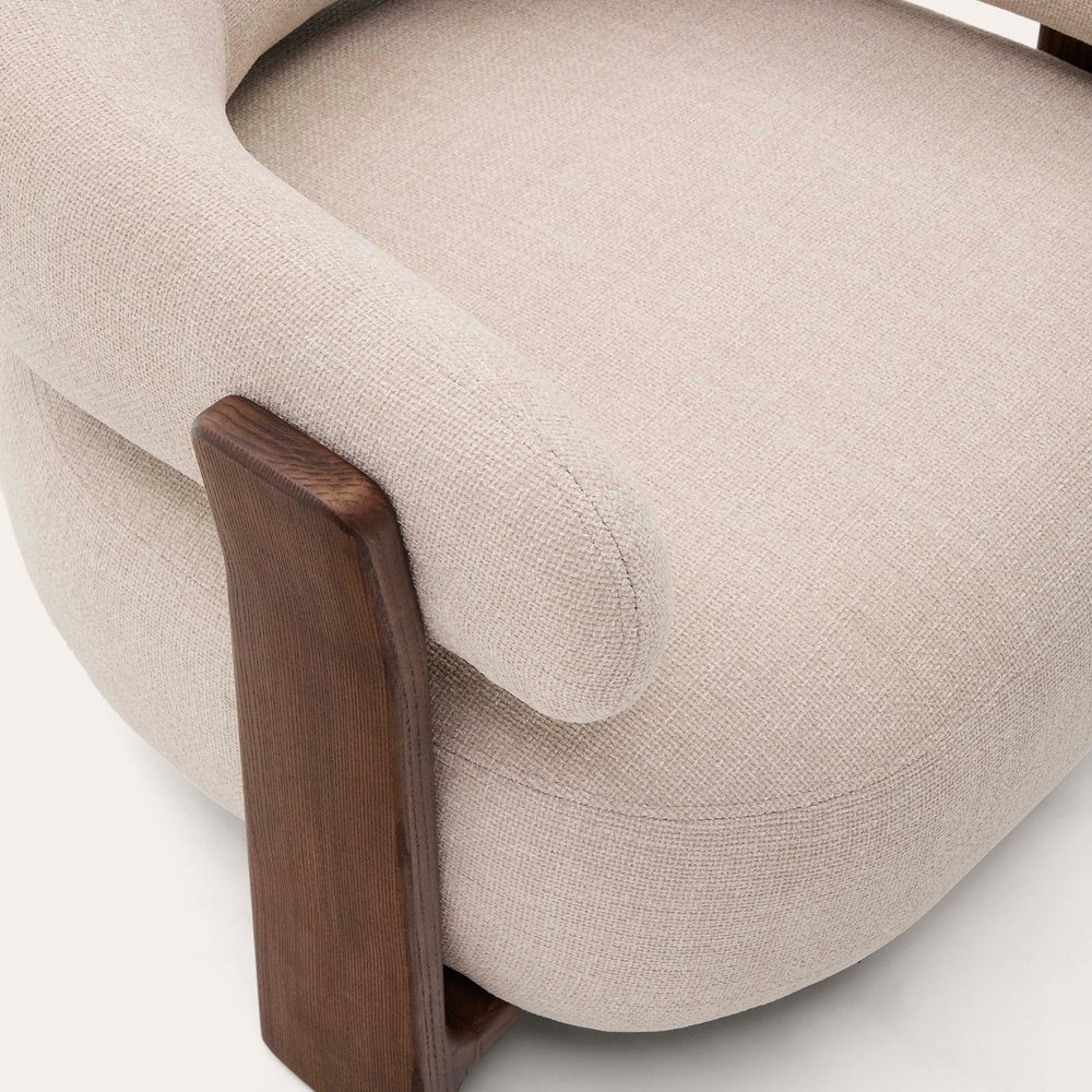 Fauteuil GRANITE - Groen/Walnoot KAV S0900076CC12