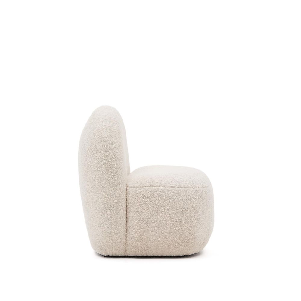Kinderstoel BUCKY - Wit bouclé KAV K0200033HI39