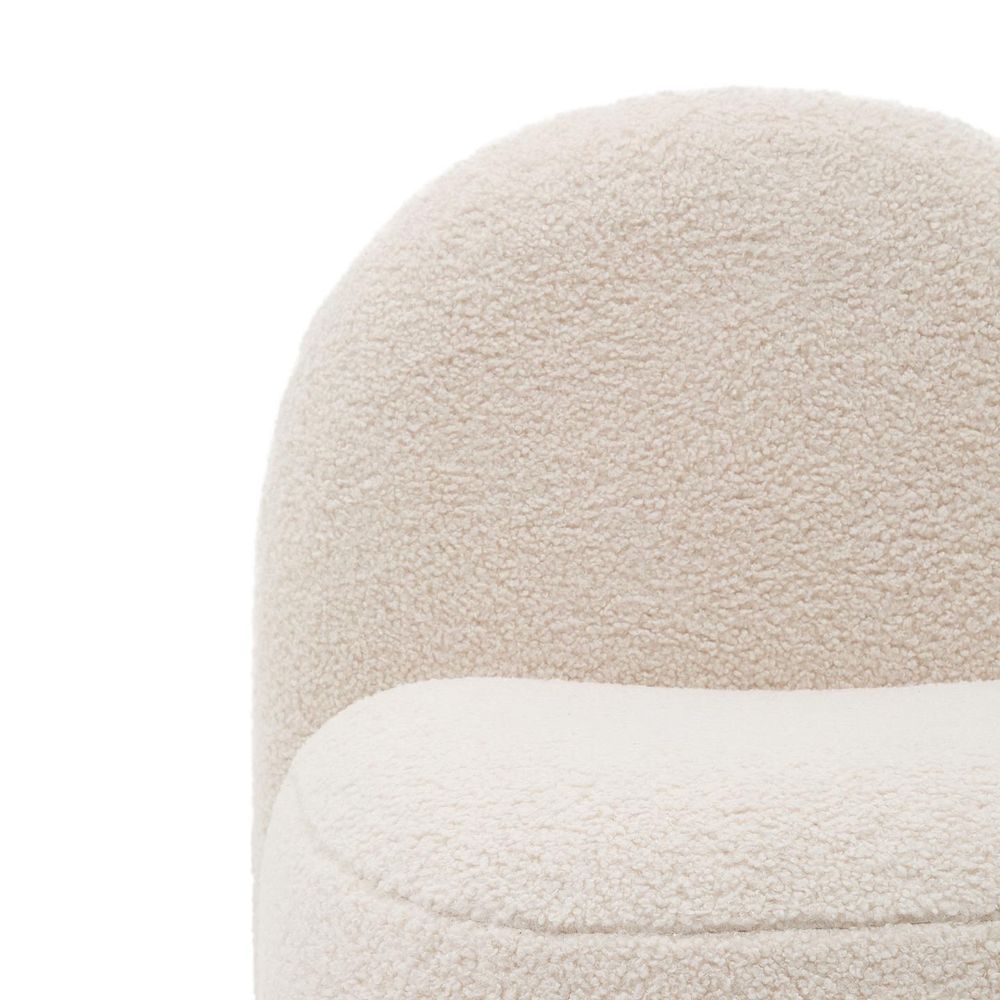 Kinderstoel BUCKY - Wit bouclé KAV K0200033HI39