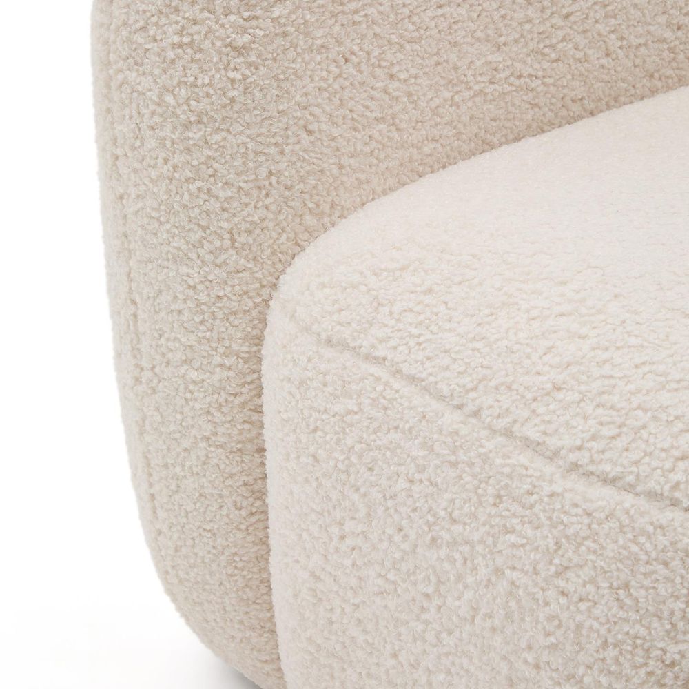 Kinderstoel BUCKY - Wit bouclé KAV K0200033HI39