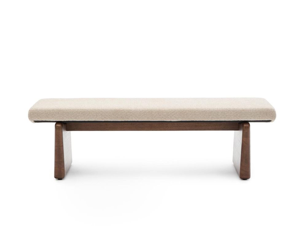 Zitbank TOPAZ - Beige/Walnoot KAV C06012NI12