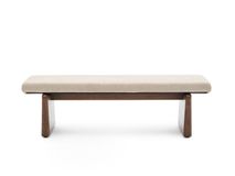 Zitbank TOPAZ - Beige/Walnoot KAV C06012NI12