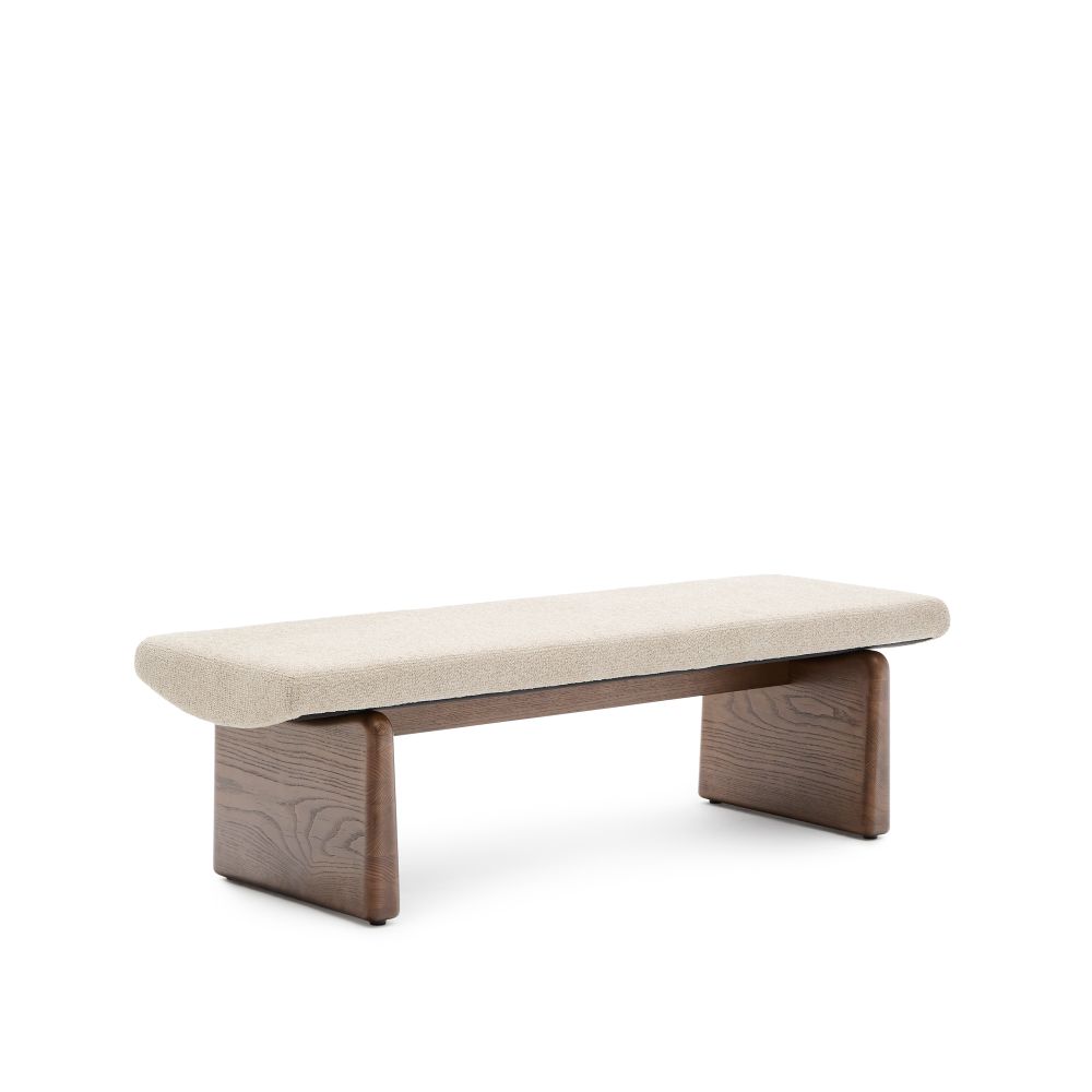 Zitbank TOPAZ - Beige/Walnoot KAV C06012NI12