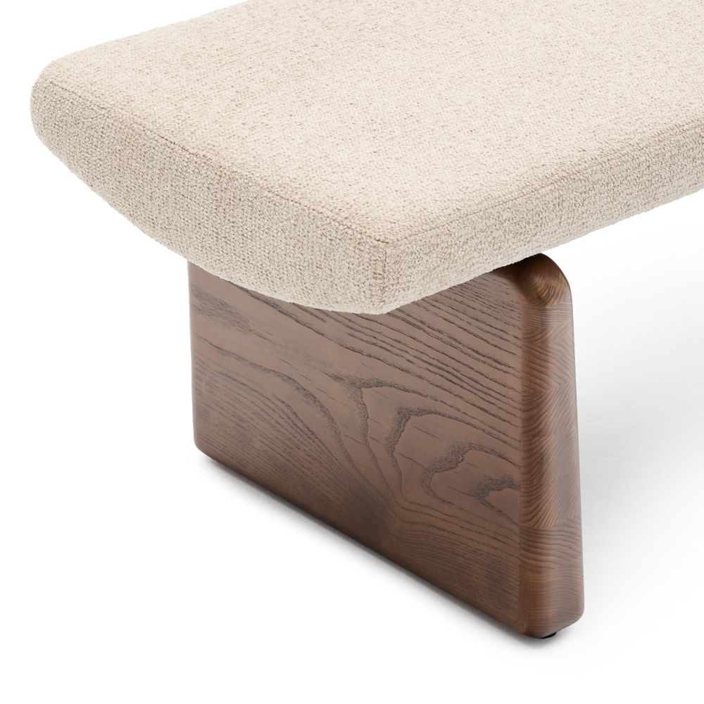 Zitbank TOPAZ - Beige/Walnoot KAV C06012NI12