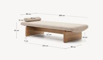 Divan TOPAZ - Beige / Naturel KAV N0100019NI12