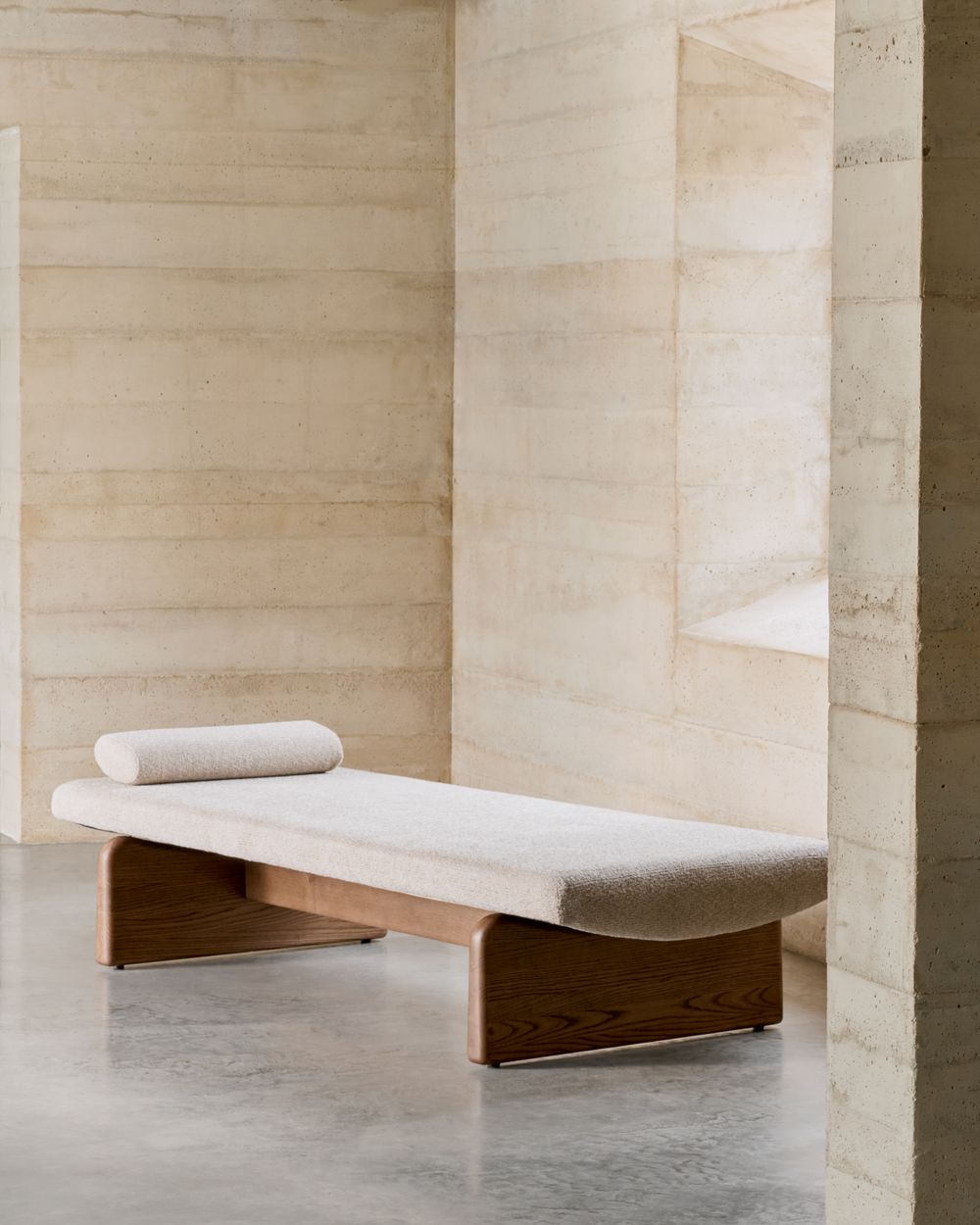 Divan TOPAZ - Beige/Walnoot KAV N00003NI12