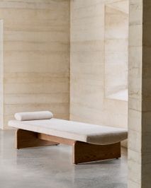 Divan TOPAZ - Beige/Walnoot KAV N00003NI12