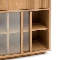 Dressoir HELVINE - Eikenfineer/Glas KAV M0100034MM40