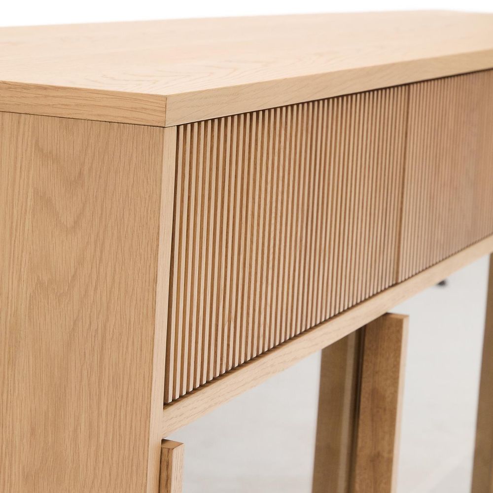 Dressoir HELVINE - Eikenfineer/Glas KAV M0100034MM40