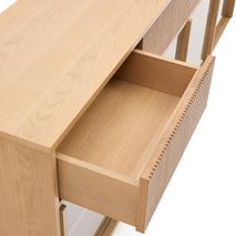 Dressoir HELVINE - Eikenfineer/Glas KAV M0100034MM40