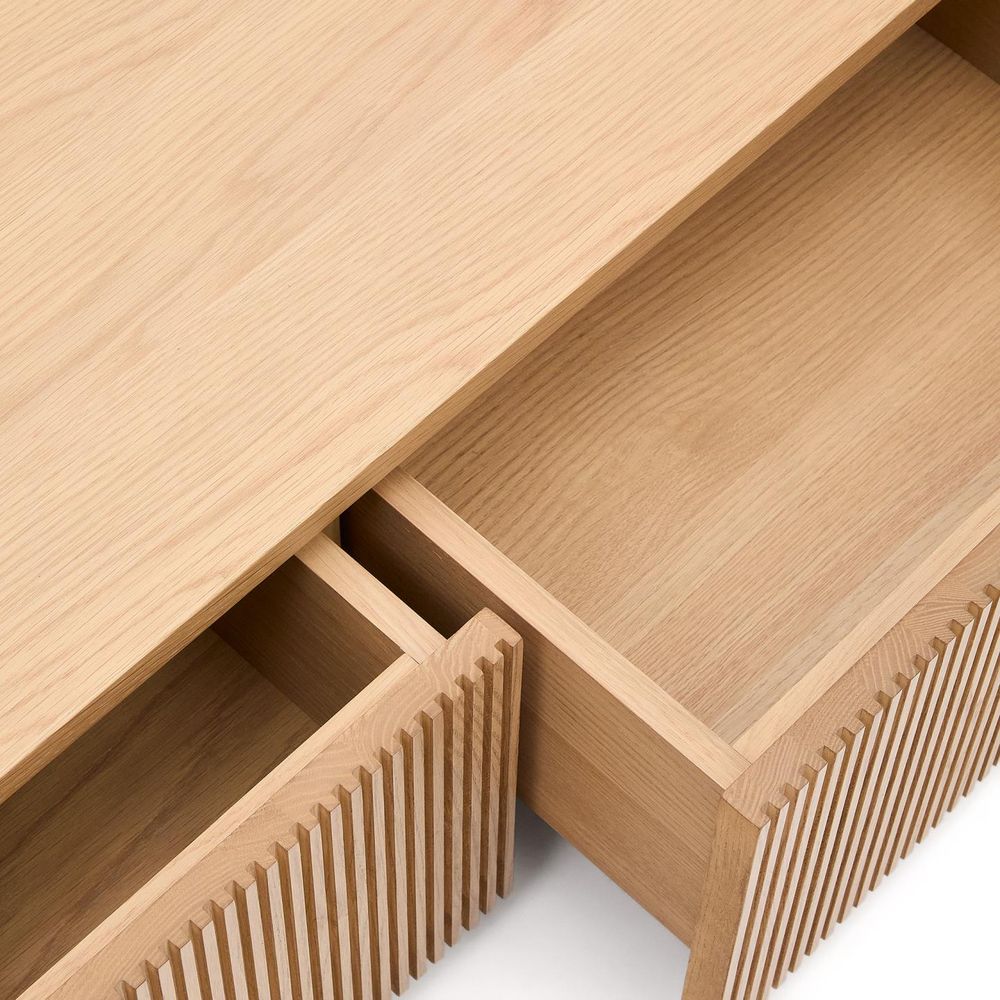 Tv-meubel HELVINE - Eikenfineer KAV M1000032MM40