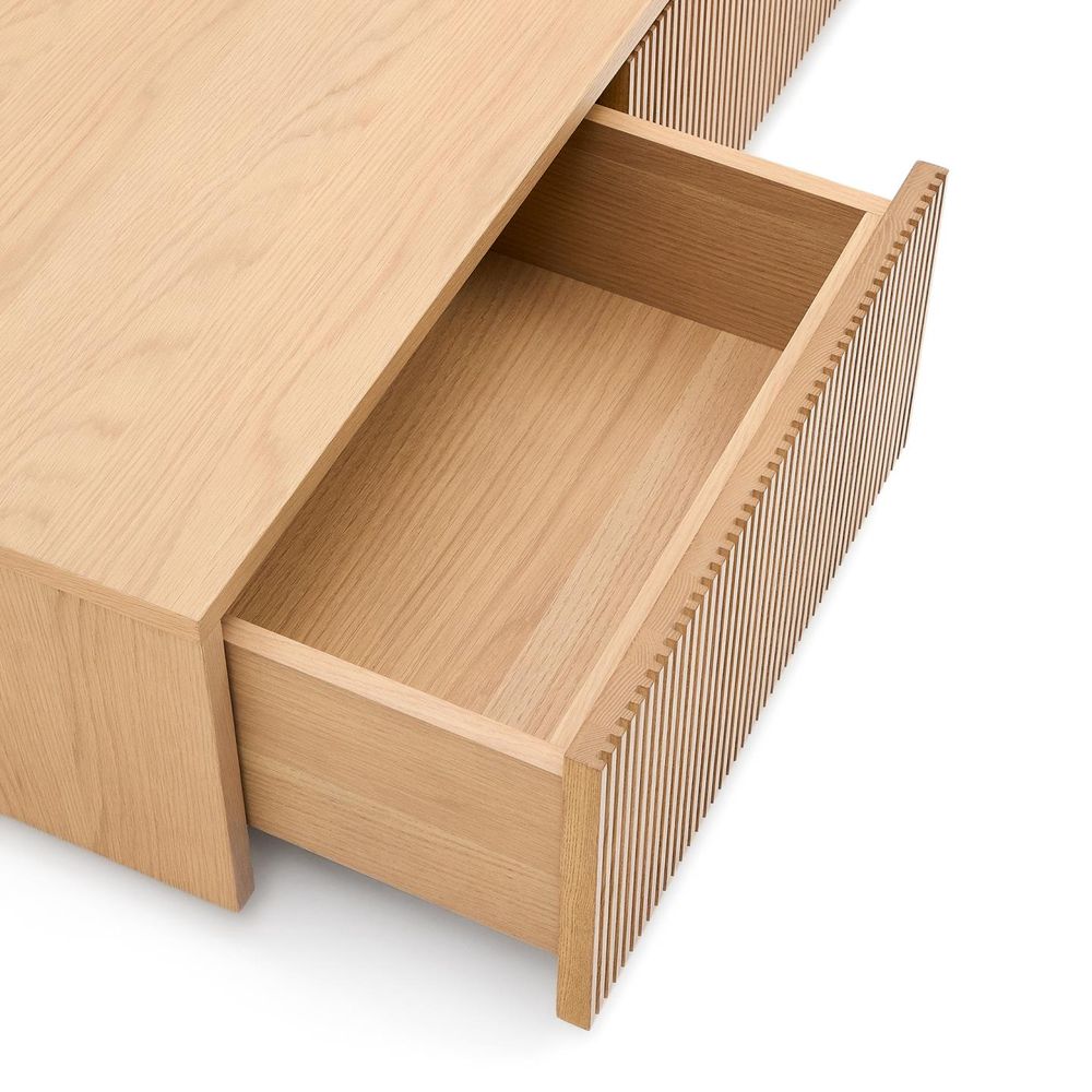 Tv-meubel HELVINE - Eikenfineer KAV M1000032MM40