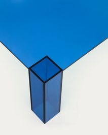 Salontafel ADULARIA - Donkergrijs glas KAV T0600053CC26