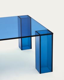 Salontafel ADULARIA - Donkergrijs glas KAV T0600053CC26