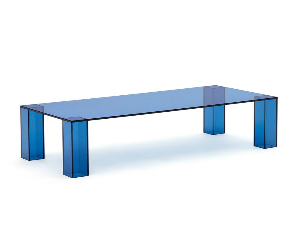 Salontafel ADULARIA - Donkergrijs glas KAV T0600053CC26