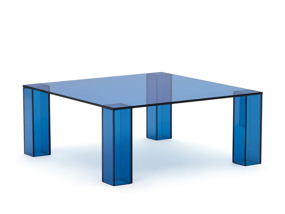 Salontafel ADULARIA - Donkergrijs glas KAV T0600054CC26