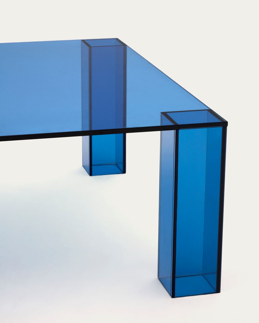 Salontafel ADULARIA - Donkergrijs glas KAV T0600054CC26