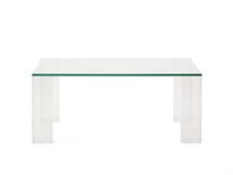 Salontafel ADULARIA - Blauw glas KAV T0600054CC07