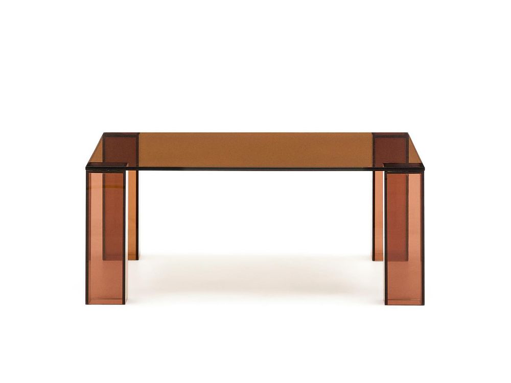 Salontafel ADULARIA - Donkergrijs glas KAV T0600054CC10