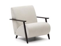 Fauteuil MEGHAN - Parelkleurig chenille KAV S51611TB12