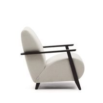 Fauteuil MEGHAN - Parelkleurig chenille KAV S51611TB12