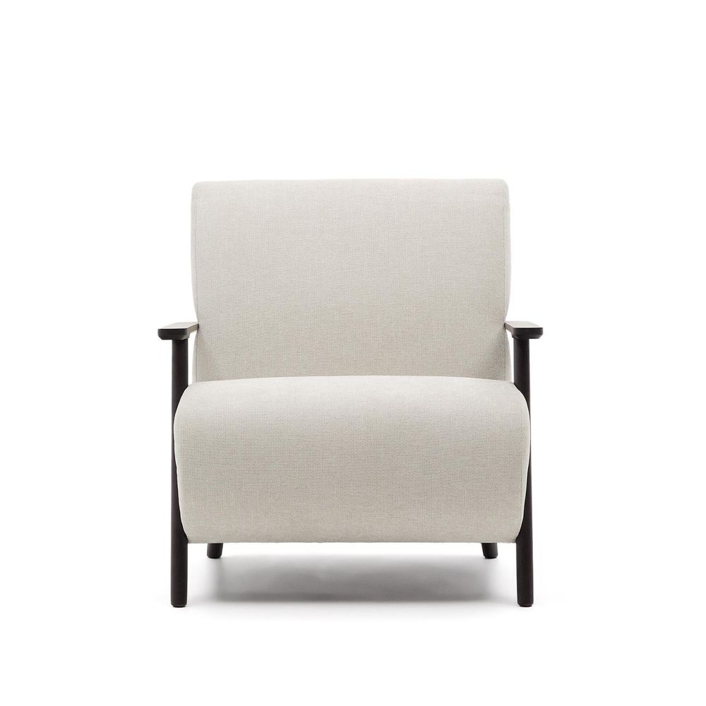 Fauteuil MEGHAN - Parelkleurig chenille KAV S51611TB12
