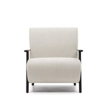 Fauteuil MEGHAN - Parelkleurig chenille KAV S51611TB12