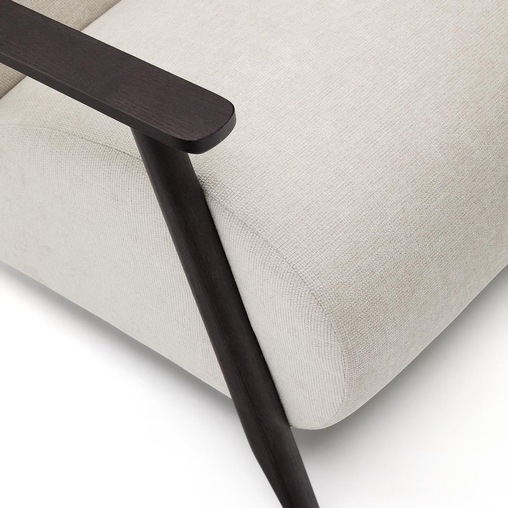 Fauteuil MEGHAN - Parelkleurig chenille KAV S51611TB12