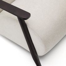 Fauteuil MEGHAN - Parelkleurig chenille KAV S51611TB12