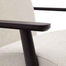 Fauteuil MEGHAN - Parelkleurig chenille KAV S51611TB12