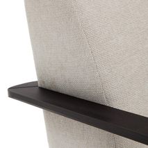 Fauteuil MEGHAN - Parelkleurig chenille KAV S51611TB12