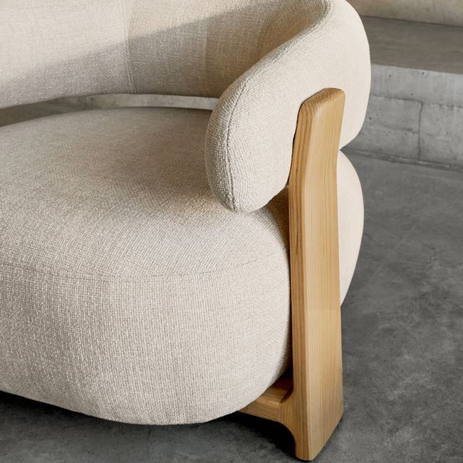 Fauteuil GRANITE - Beige/Naturel