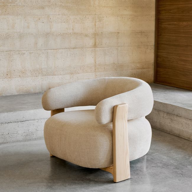 Fauteuil GRANITE - Beige/Naturel