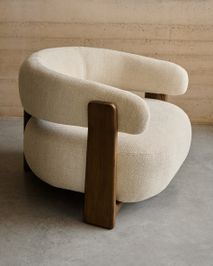 Fauteuil GRANITE - Groen/Walnoot KAV S0900076CC12