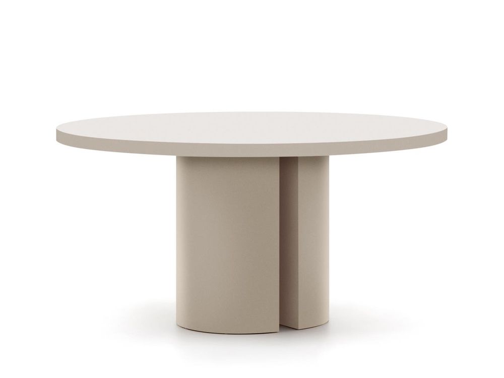 Ronde tafel NEALY - Ecru gelakt KAV T0300050LL05