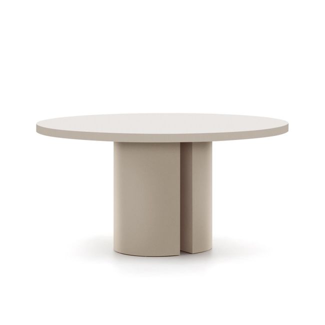 Ronde tafel NEALY - Ecru gelakt