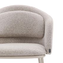 Eetkamerstoel MINDA - Beige dikke chenille KAV C0100223VS12