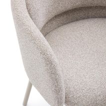 Eetkamerstoel MINDA - Beige dikke chenille KAV C0100223VS12