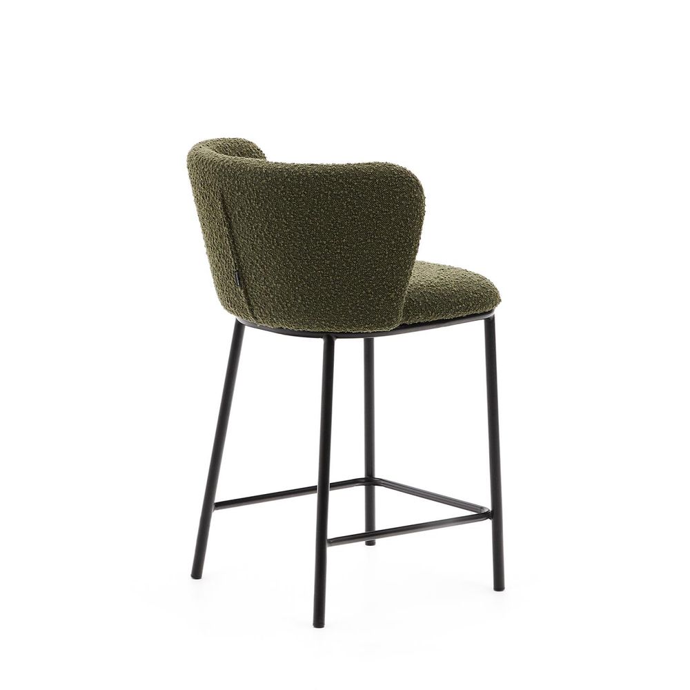 Barstoel CISELIA - Groen Schapenvacht KAV C06014JJ06