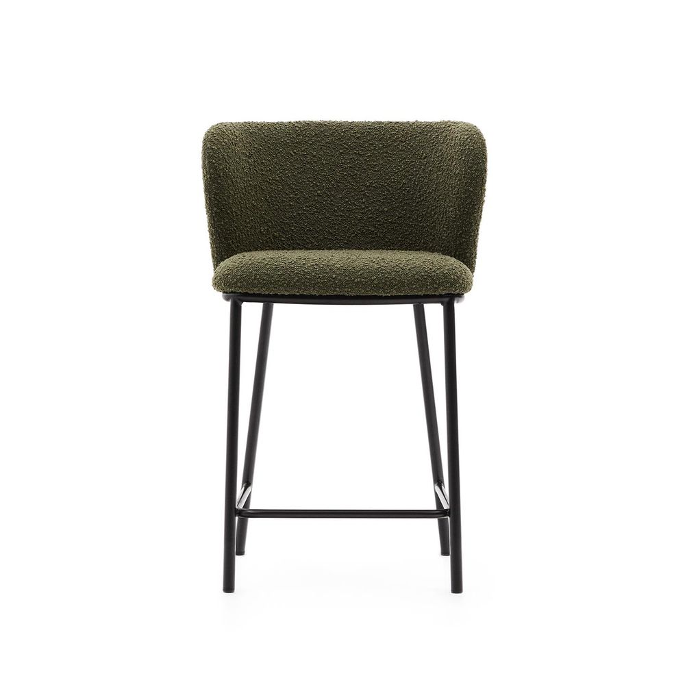 Barstoel CISELIA - Groen Schapenvacht KAV C06014JJ06