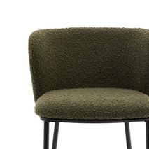 Barstoel CISELIA - Groen Schapenvacht KAV C06014JJ06