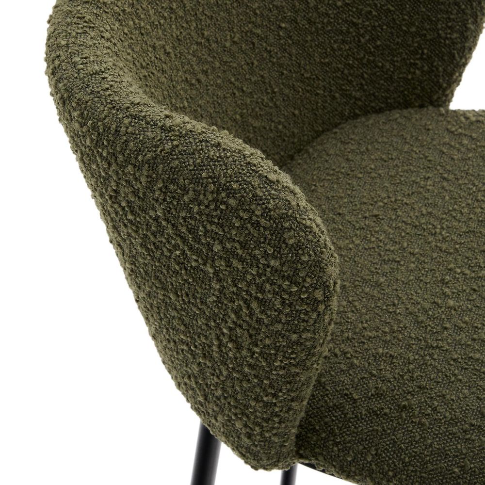 Barstoel CISELIA - Groen Schapenvacht KAV C0600065JJ06