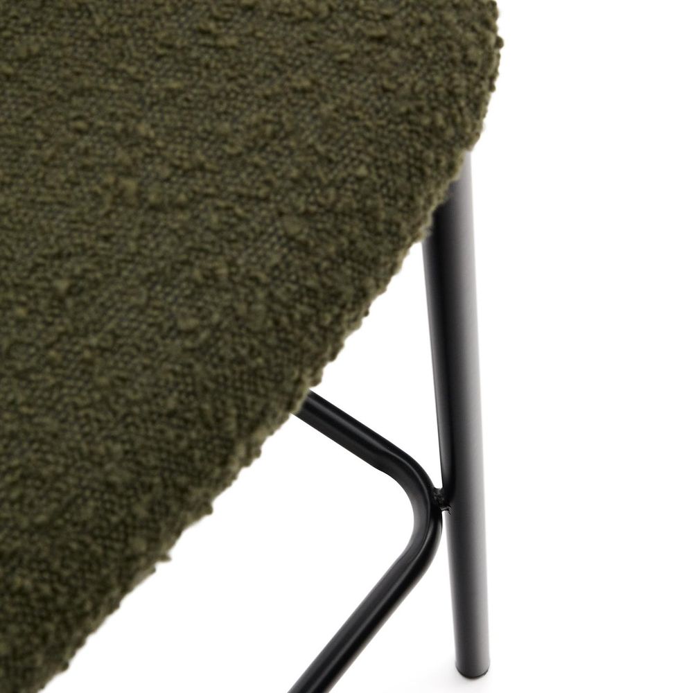 Barstoel CISELIA - Groen Schapenvacht KAV C0600065JJ06