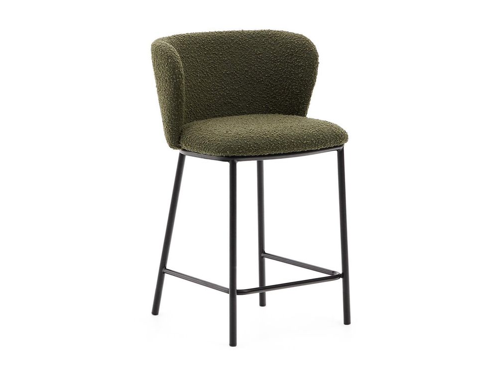Barstoel CISELIA - Groen Schapenvacht KAV C06014JJ06