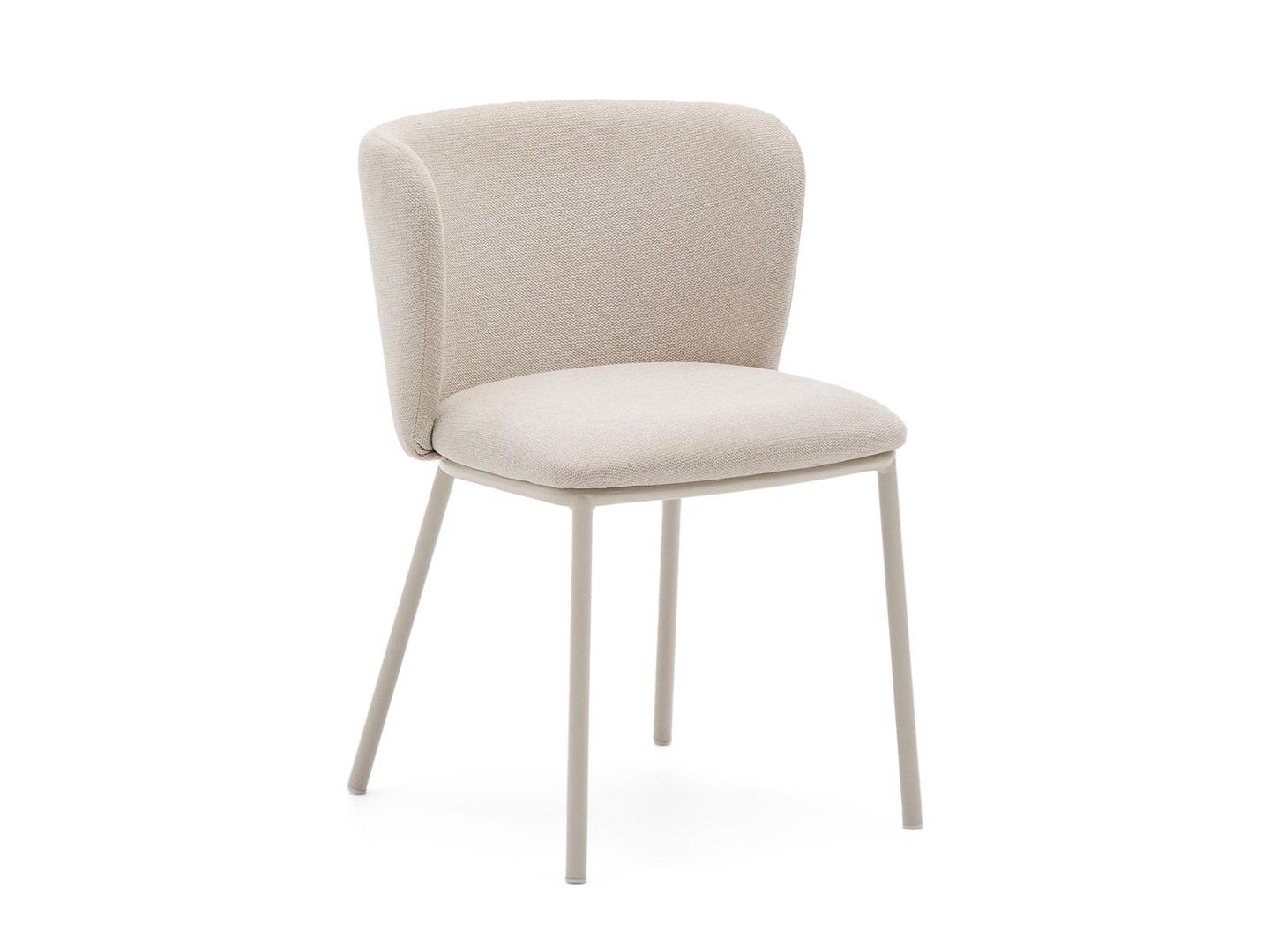 Eetkamerstoel CISELIA - Beige Chenille KAV C0100194KY12