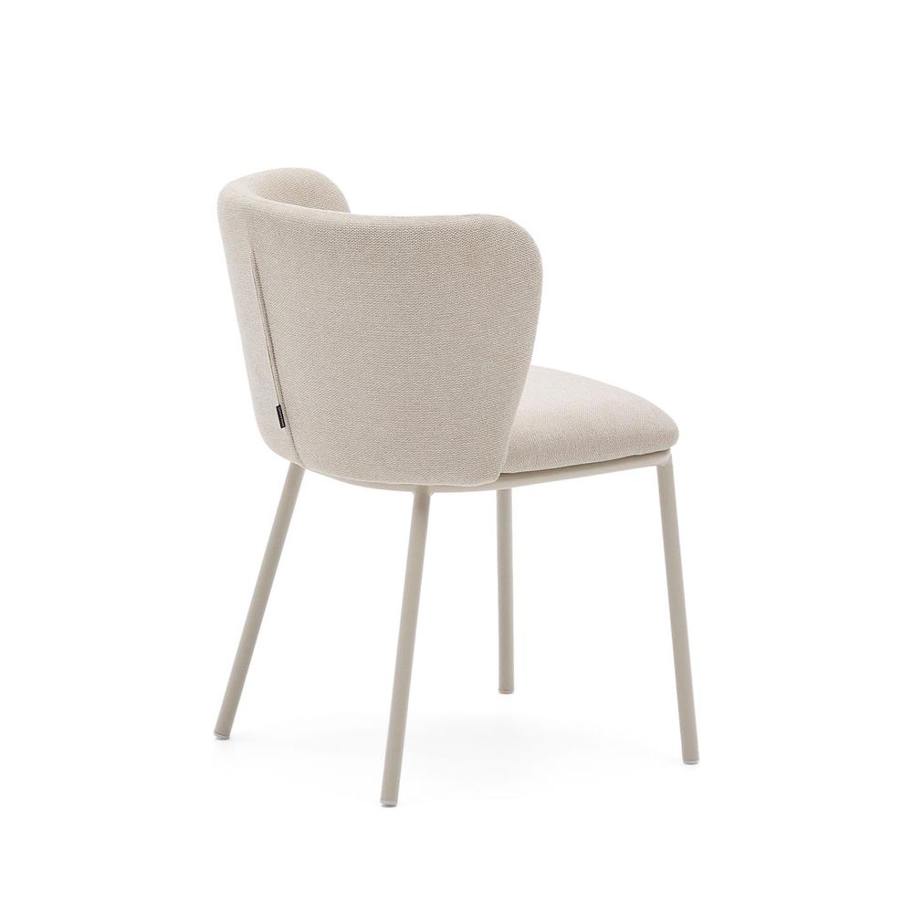 Eetkamerstoel CISELIA - Beige Chenille KAV C0100194KY12